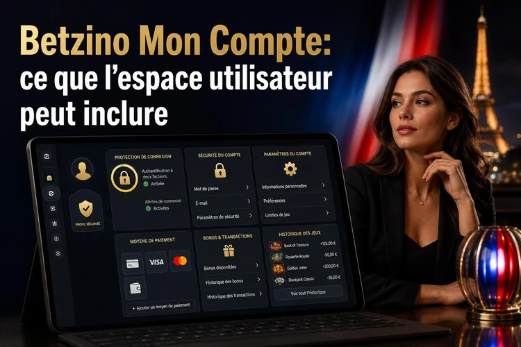 Betzino Mon Compte: ce que l’espace utilisateur peut inclure