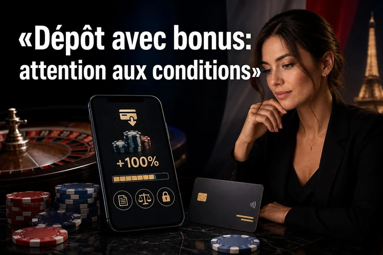 Dépôt avec bonus: attention aux conditions